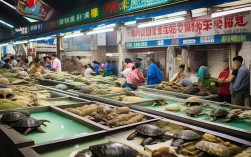 中国龟水产大市场，中国最大的龟批发市场