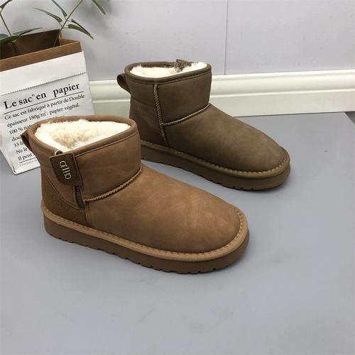 冬季短靴女平底靴子价格-图3