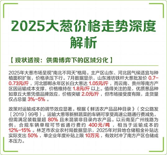 大葱2025年价格会涨还是会跌？-图1