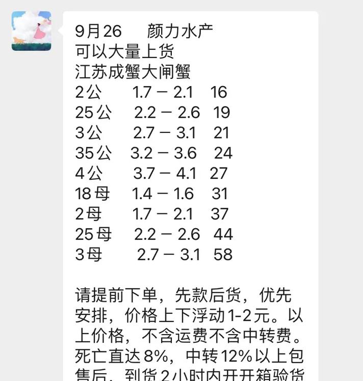 高淳螃蟹现在多少钱一斤？-图2