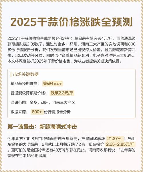 2025年蒜价会涨还是跌?-图2 2025年蒜价会涨还是跌?-图2