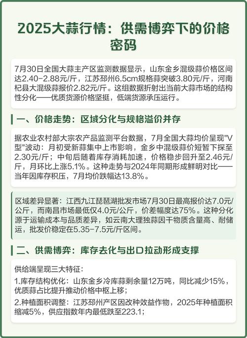 2025年蒜价会涨还是跌?-图3 2025年蒜价会涨还是跌?-图3