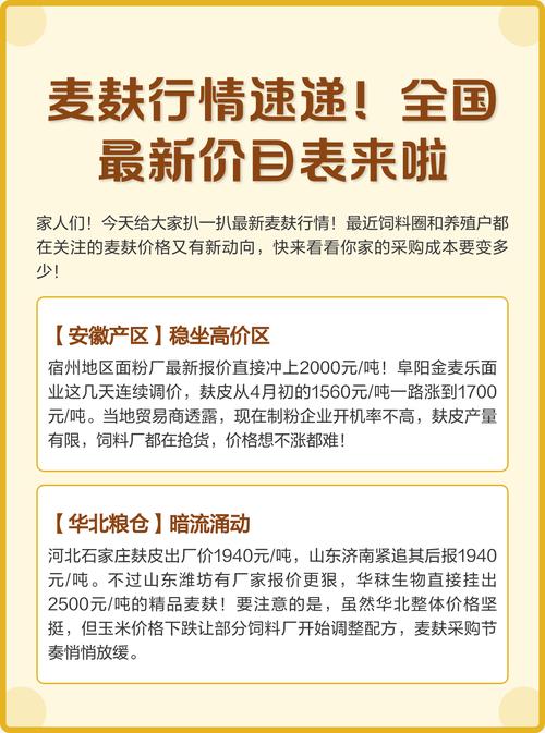 今日麦麸最新价格多少钱？-图1