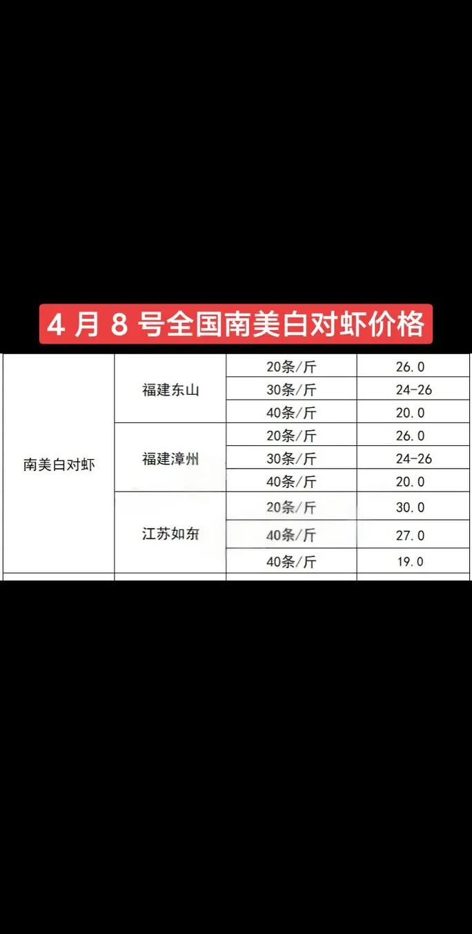 湛江今日白虾价格多少？-图1